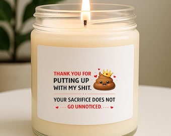 Funny Anniversary Candle, Cute Home Fragrance For Husband, Girlfriend, Partner, Valentine's Day Humor VK75