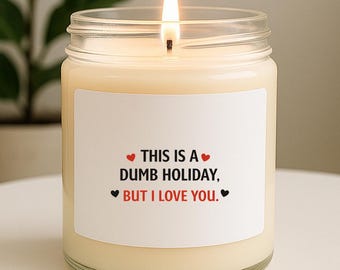 Funny Valentine's Day Candles & Home Fragrances: Dumb Holiday, But I Love You VK70