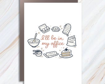 Funny Baking Greeting Card For Home Bakers, Cookie Mom Card, Baking Moms Humor Gift MC142