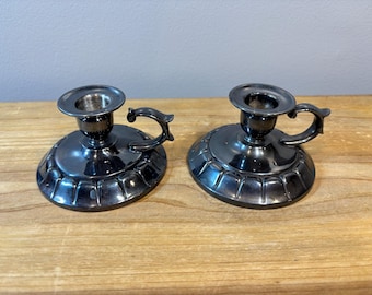 Two chamber stick candle holders
