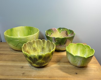 Real Home Lettuce Nesting Mixing/Serving Bowls set of 4