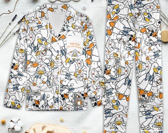 Pijama divertido de doctor y pato, ropa de dormir de enfermera