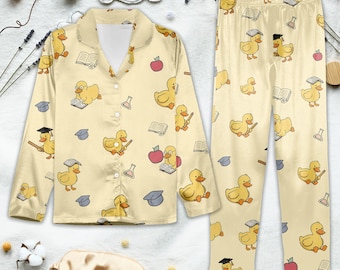 Pijama de pato para profesor: regalo kawaii para la escuela