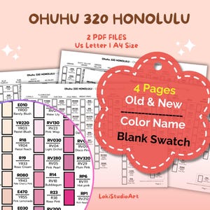 Stalenkaart Ohuhu 320 Honolulu-markering: oude en nieuwe codes (pdf)