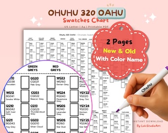 Ohuhu 320 Oahu Marker Chart: New & Old Codes (PDF)