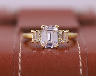 5カラットダイヤモンドエンゲージリング、IGI認定Eカラー、VVS2