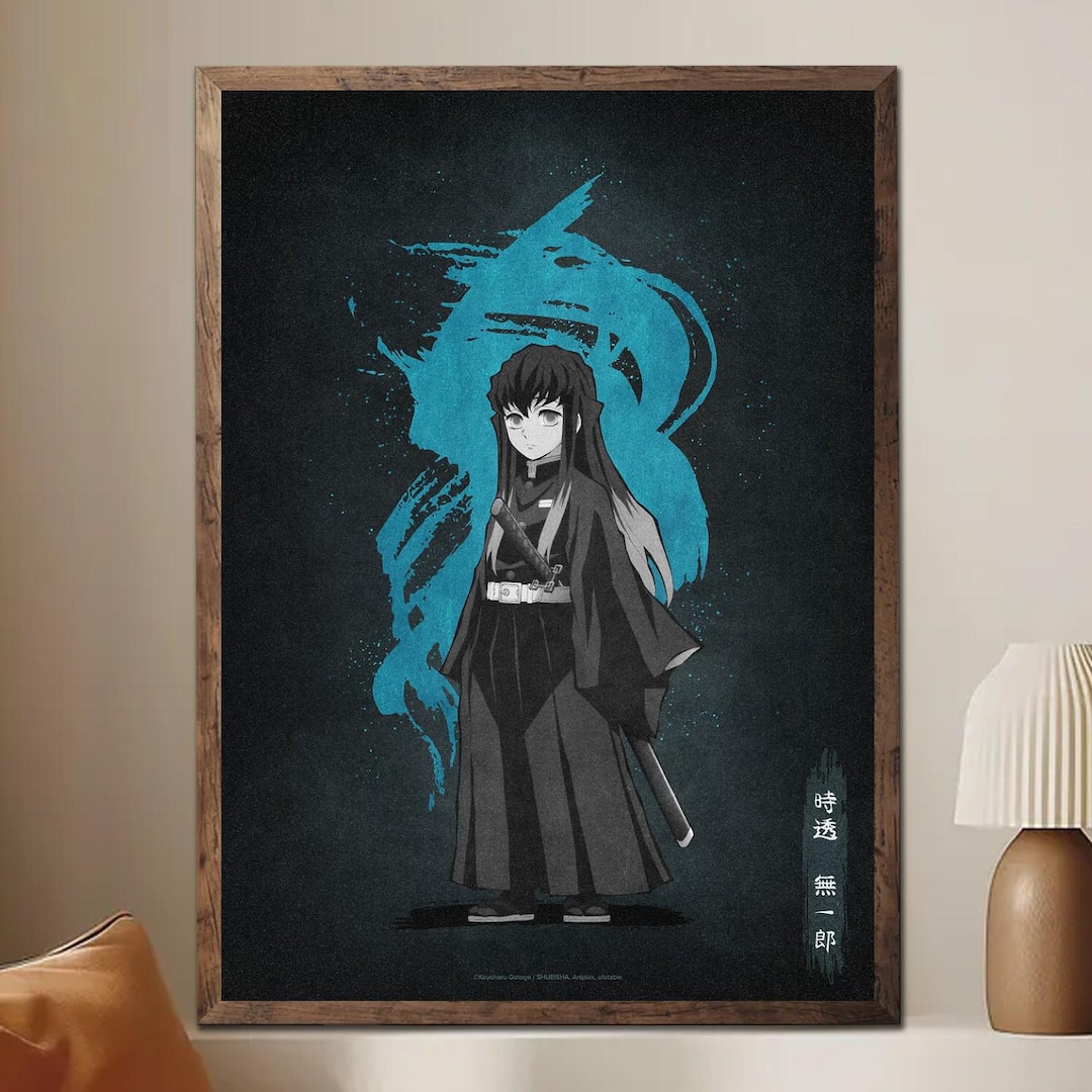 Muichiro Tokito - Mist Hashira Poster Unframed, Demon Slayer Kimetsu No ...