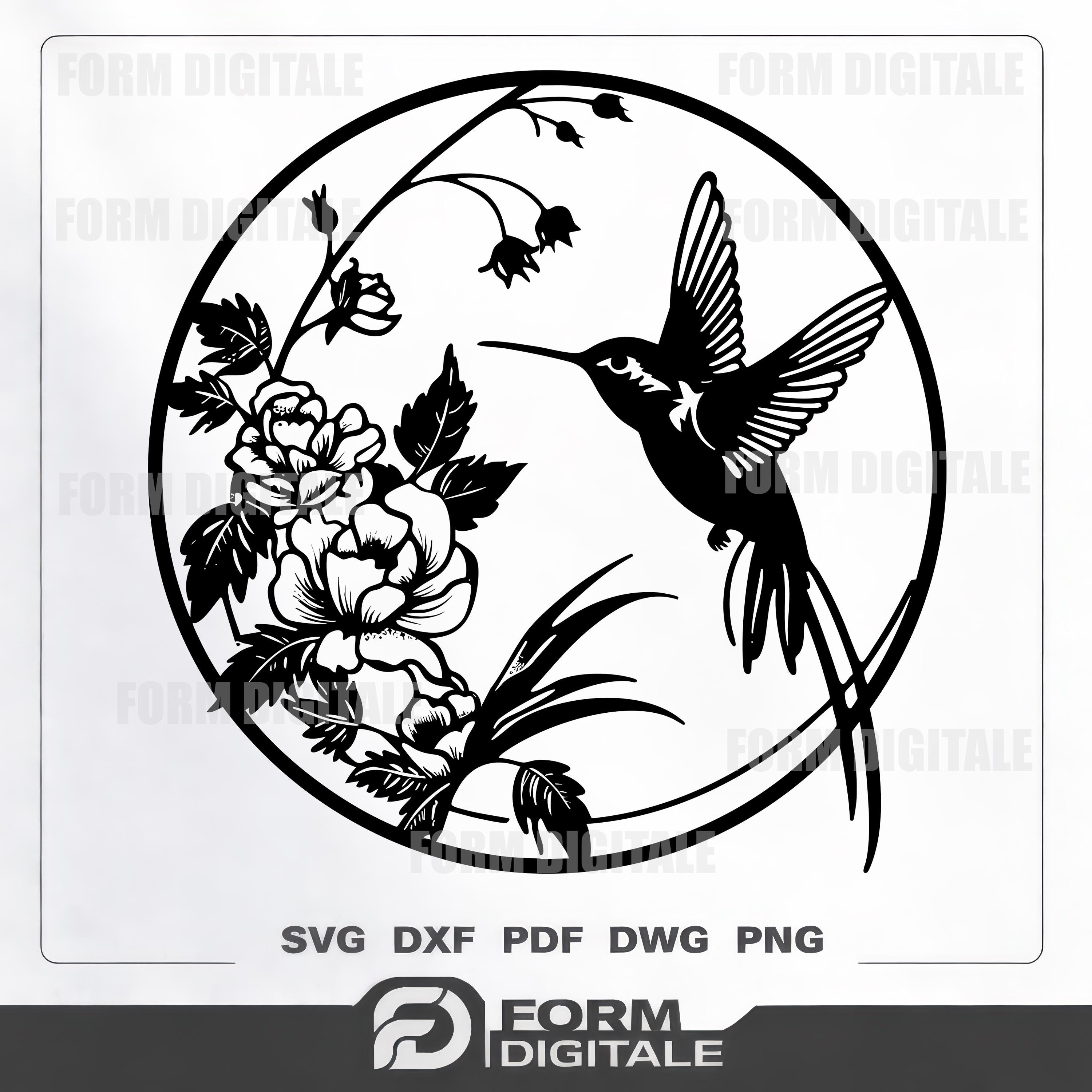 Hummingbird Metal Wall Art, CNC Cut Files (svg Dxf Pdf Ai Eps Png Jpg ...