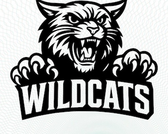 Wildcats svg School Sport Team Logo SVG, Wildcats PNG, PDF, Dxf File Baseball, Basketball, Football, Soccer Cameo, Wildcats Instant Download