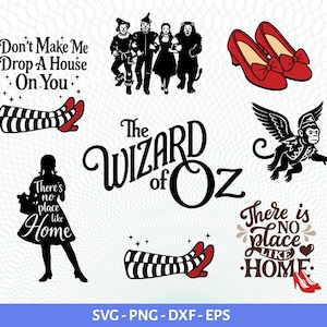 Wizard of Oz SVG Bundle, Wizard of oz SVG PNG Magical Wizard, svg files inside Fairy Tale Cricut Design, Wizard Oz image, digital download