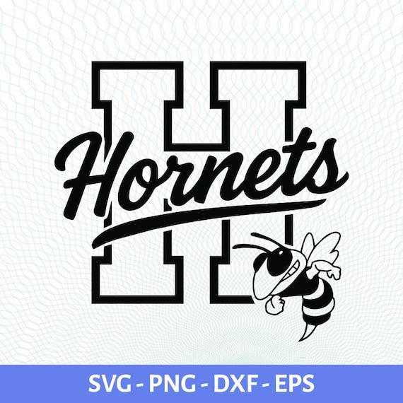 logo athletics hornets ジャケット　刺繍ロゴ Hornets Sports Team Logo SVG PNG DXF Mascot Baseball, Basketball