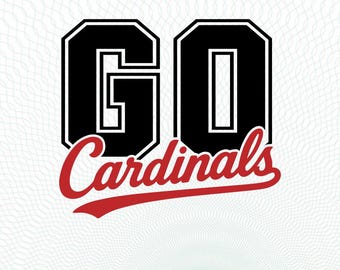 Kardinaal SVG, kardinalen svg-logo, kardinalen voetbal svg, kardinaal png, kardinaal mascotte svg, kardinaal schoolteam trots gesneden bestand cricut