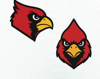 Cardenal SVG, logotipo de los Cardenales SVG, fútbol de los Cardenales SVG, Cardenal PNG, mascota de los Cardenales SVG, archivo de corte de orgullo del equipo escolar Cardenal Cricut