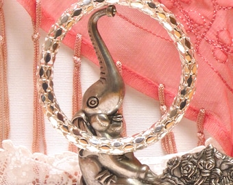 Vintage Retro 1980s Metal Mesh Bracelet Silver Bohemian Festival or Evening Jewellery