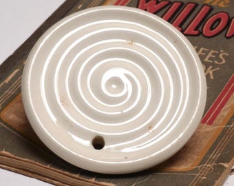 Vintage Ceramic 'Milk Boiler' 1950s Ironstone Stop Milk Boil Over Farmhouse Kitchen Collectable Item