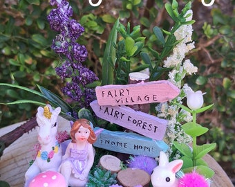 Unicorn and fairy themescapes, fairy gardens, imagination play, gifts for birthdays and Christmas.