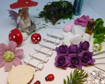 Fairy Garden Starter kit, school holidays projects, craft ideas, fairy gardens making, pretend play, kits, free gift