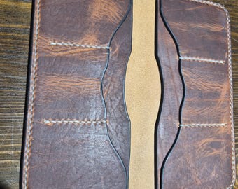 Long Wallet (8 1/2") Made from Olde English Horween Derby Leather.