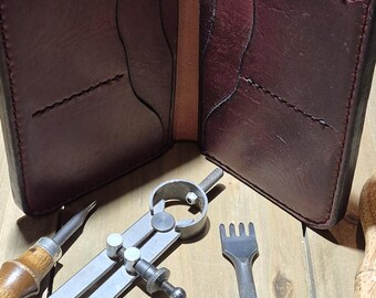 Long Wallet (8 1/2") Made from Russett Brown Horween Derby Leather.