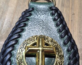 Golden Cross Keychain.