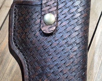 Firearm Holster,(BasketWeave Stamped)