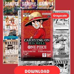 One Piece Trading Card Binder - Etsy