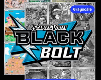 Scarlet & Violet: Black Bolt Printable Master and Complete Set Binder Placeholders + Checklist (Digital Download)