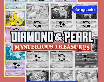 Diamond & Pearl: Mysterious Treasures Printable Master and Complete Set Binder Placeholders + Checklist (Digital Download)
