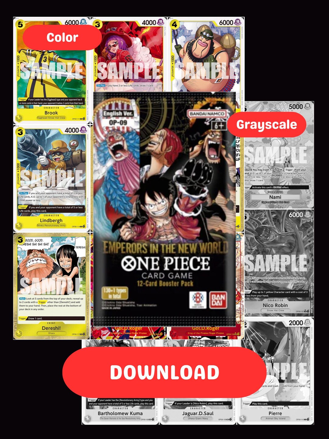 One Piece OP09: Emperors in the New World Printable Binder
