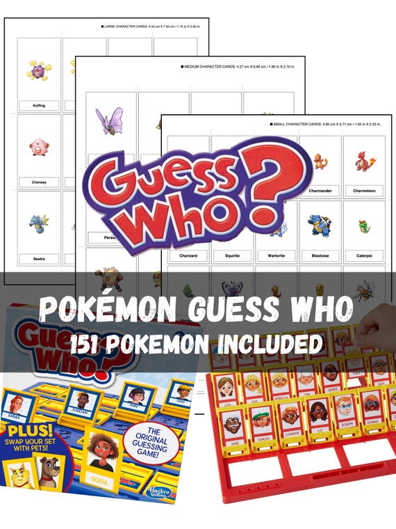 Pokémon Trainer Expert Game – Adivina Los 151 Personajes De Kanto Con Pistas, Tablero De Doble Cara Para Principiantes O Expertos, De 6 Años En Adelante