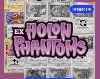 EX: Holon Phantoms Printable Master and Complete Set Binder Placeholders + Checklist (Digital Download)