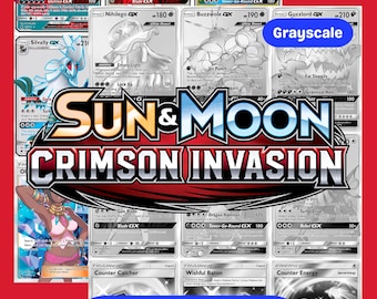 Sun & Moon: Crimson Invasion Printable Master Set Binder Placeholders + Checklist (Digital Download)