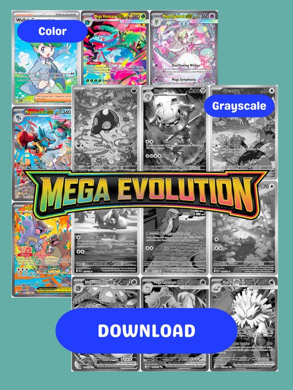 Mega Evolution: Base Set Printable Master and Complete Set Binder  Placeholders + Checklist (digital Download) - Etsy