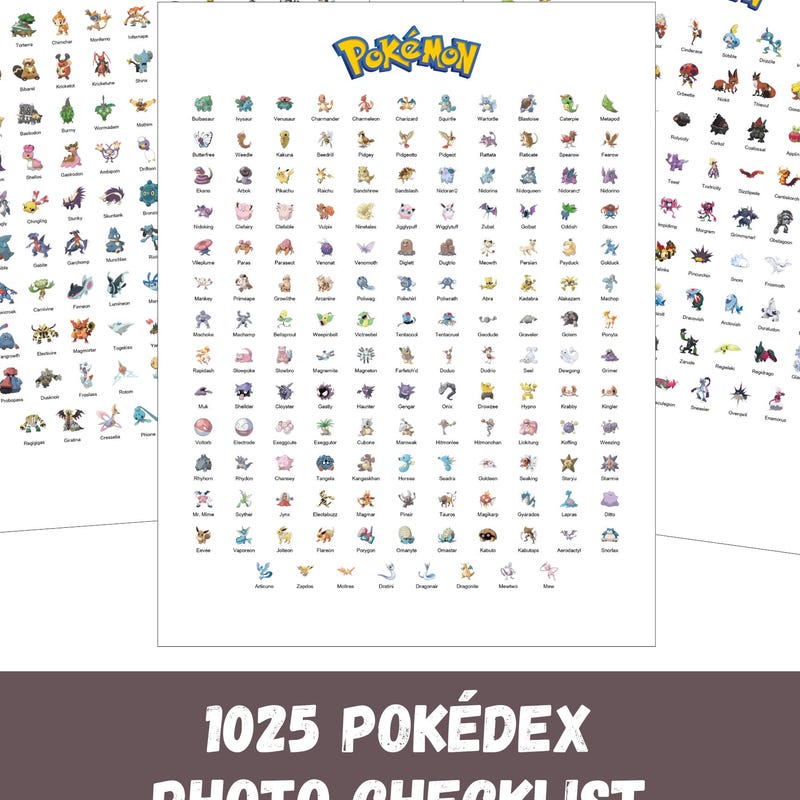 Pokedex Stickers - Etsy