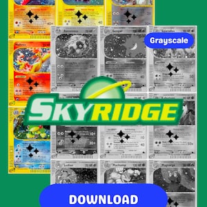 skyridge booster box card list Vintage Pokmon Pack Skyridge - Etsy