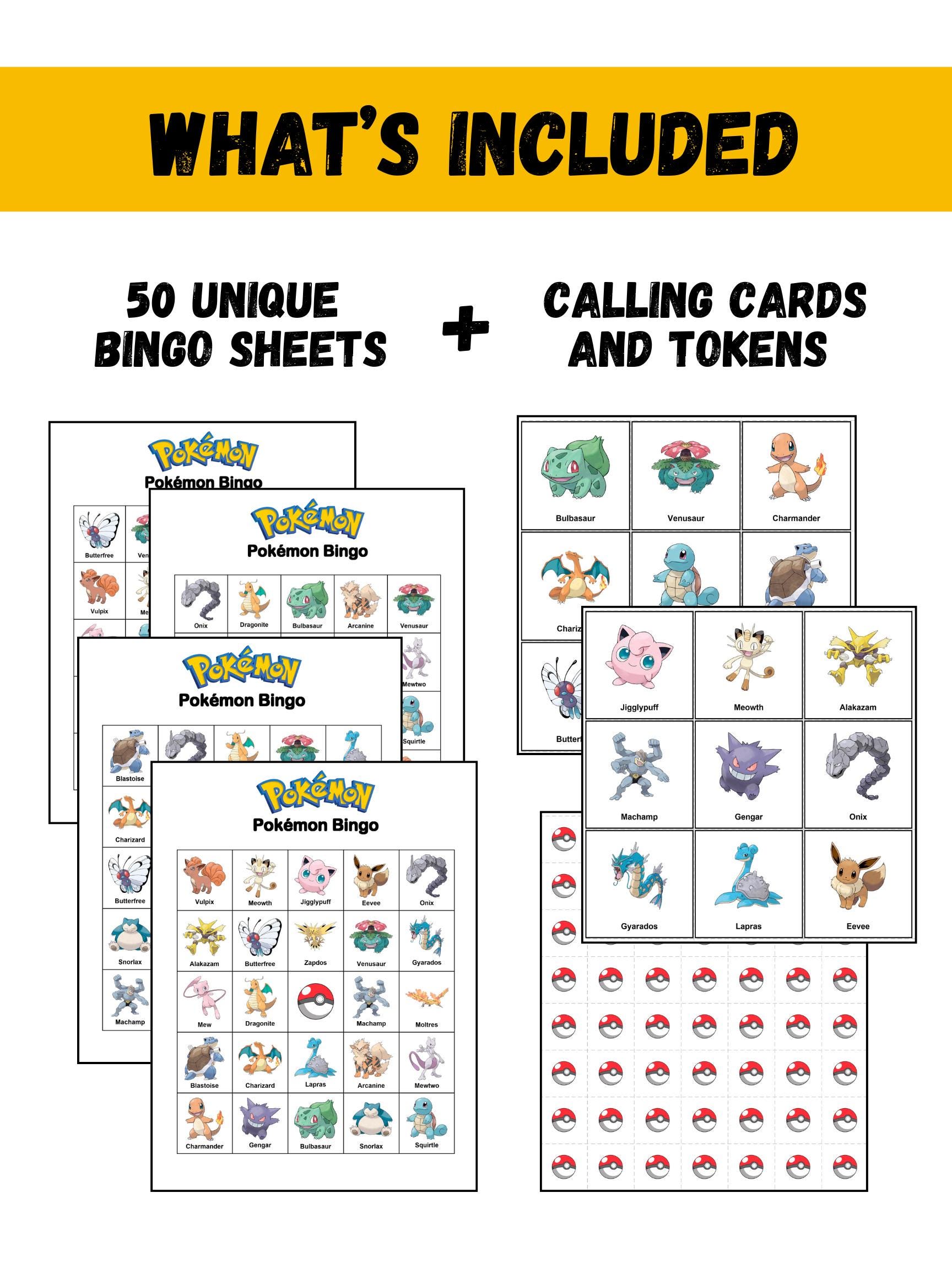 pokemon bingo cards Pokemo Direct - February 2024 Pokmon Bingo Party Game: 50