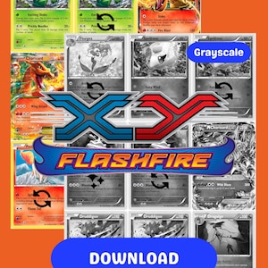 flashfire booster box card list XY Pokmon and Pyroar Pokemon TCG Expansion Set and
