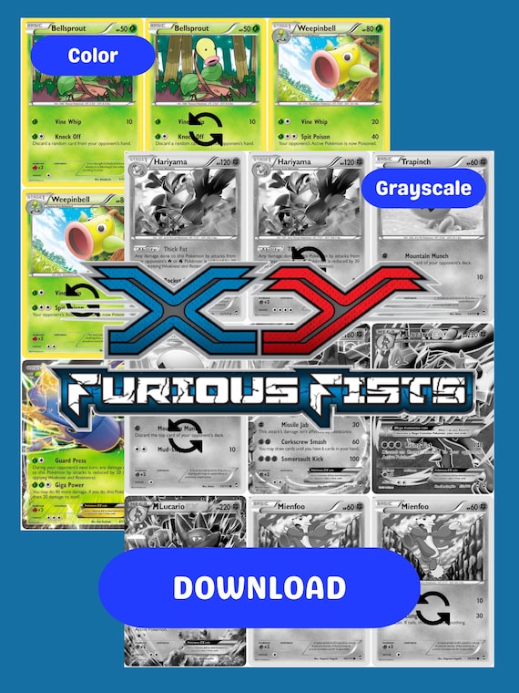 XY: Furious Fists Printable Master Set Binder Placeholders + Checklist  (digital Download) - Etsy UK