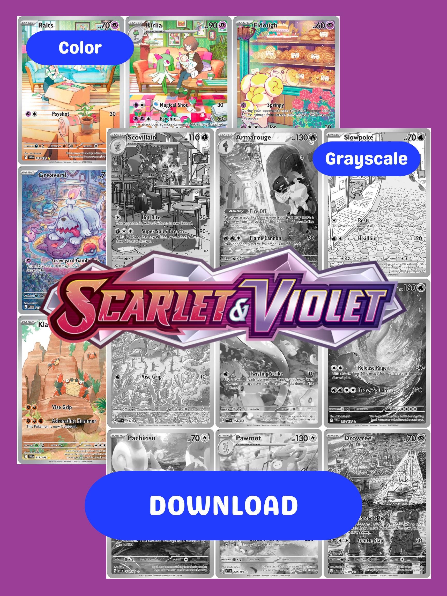 Scarlet and Violet Binder - Etsy