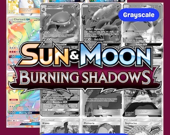 Sun & Moon: Burning Shadows Printable Master and Complete Set Binder Placeholders  + Checklist (Digital Download)