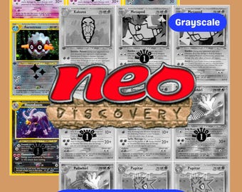 Pokmon Neo Discovery Master Set & Complete Set Tracker (includes Grayscale  Card Placeholders)  Neo Discovery Expansion  Pokmon Classic - Etsy