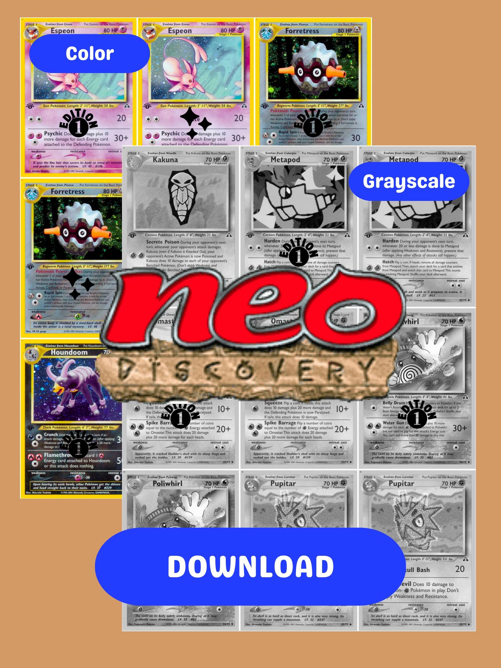 Neo: Discovery Printable Master and Complete Set Binder Placeholders +  Checklist (digital Download) - Etsy