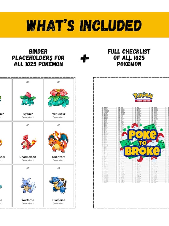 1025 pokemon card binder Pokémon National Pokédex 1025: Printable Pages & Placeholders | Pixel Edition Building a Pokédex Binder of