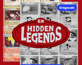 EX: Hidden Legends Printable Master and Complete Set Binder Placeholders + Checklist (Digital Download)
