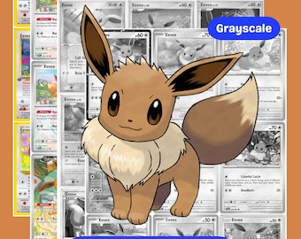 Eevee Complete and Master Set: Printable Binder Pages & Placeholders + Checklist (English Edition)