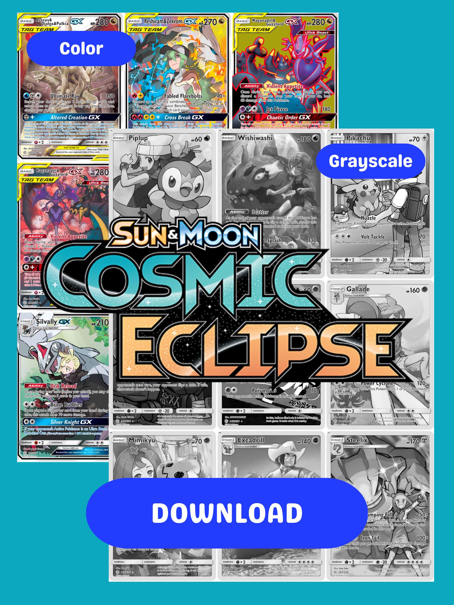 pokemon trading card game sun and moon cosmic eclipse Sun & Moon—Cosmic Eclipse Booster Pack
