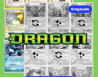 EX: Dragon Printable Master and Complete Set Binder Placeholders + Checklist (Digital Download)