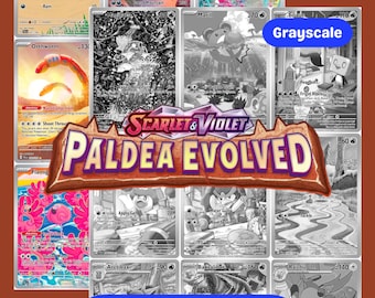 Scarlet & Violet: Paldea Evolved Printable Master and Complete Set Binder Placeholders + Checklist (Digital Download)