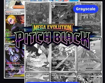 Mega Evolution: Pitch Black: Plantillas imprimibles para carpeta maestra y completa, marcadores de posición y lista de verificación (descarga digital).