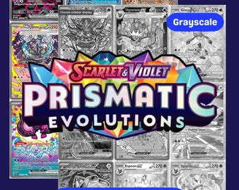 Scarlet & Violet: Prismatic Evolutions Printable Master and Complete Set Binder Placeholders + Checklist (Digital Download)